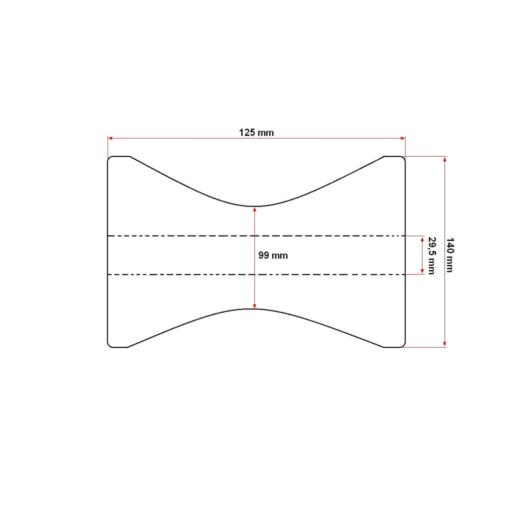 Rullo verricello orizzontale 140mm Trattore forestale
