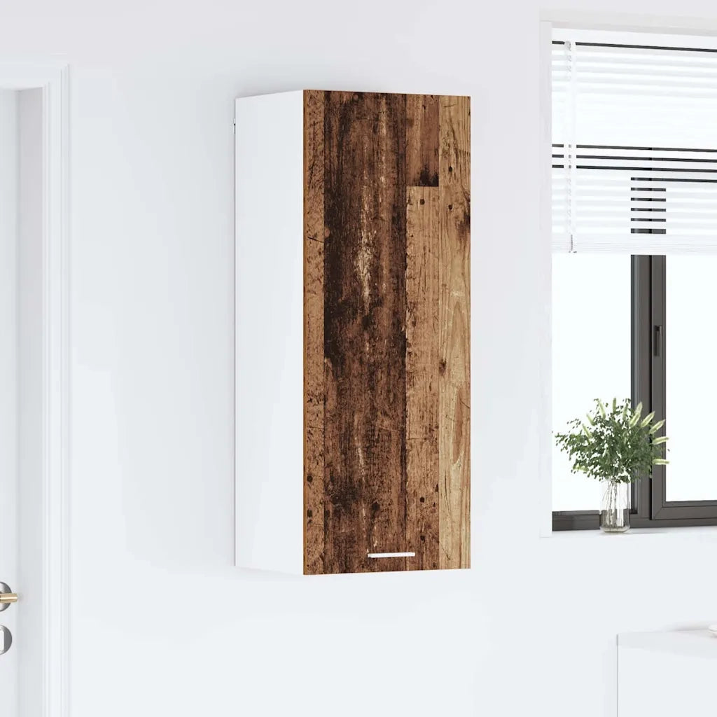 Armadio pensile | Mobile da Cucina con porta Legno vecchio 40 x 31 x 100 cm