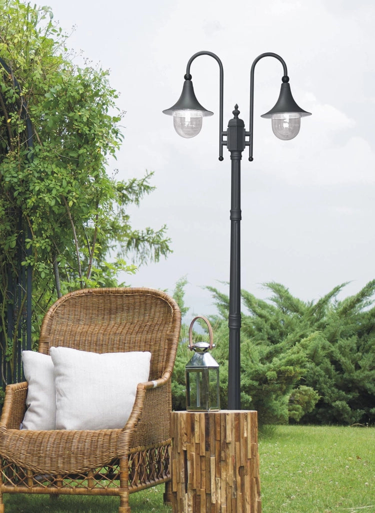 Lampione da giardino Boston Kaja K-8132 nero 2xE27