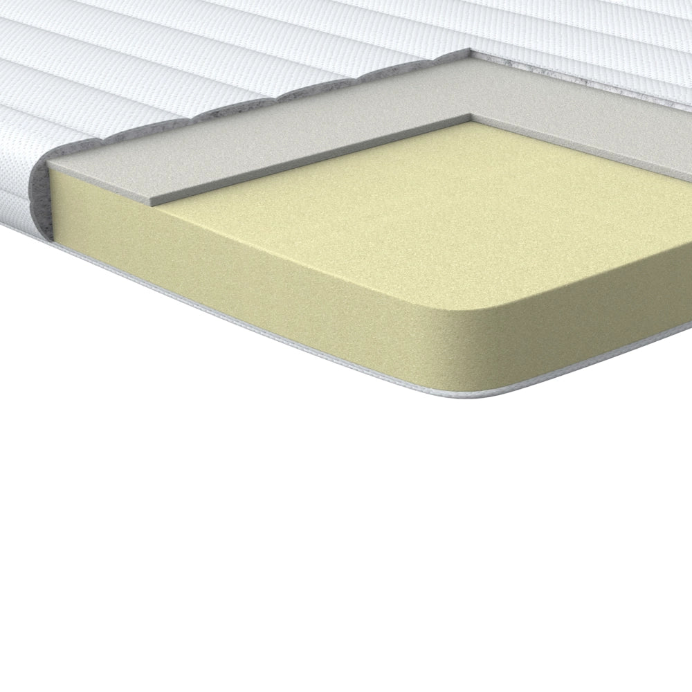 Coprimaterasso in schiuma bianca 120 x 200 cm comfort morbidezza