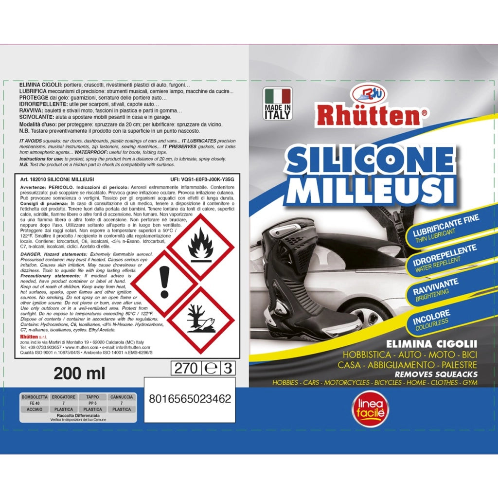 SILICONE SPRAY ML200 SBLOCCANTE OLIO