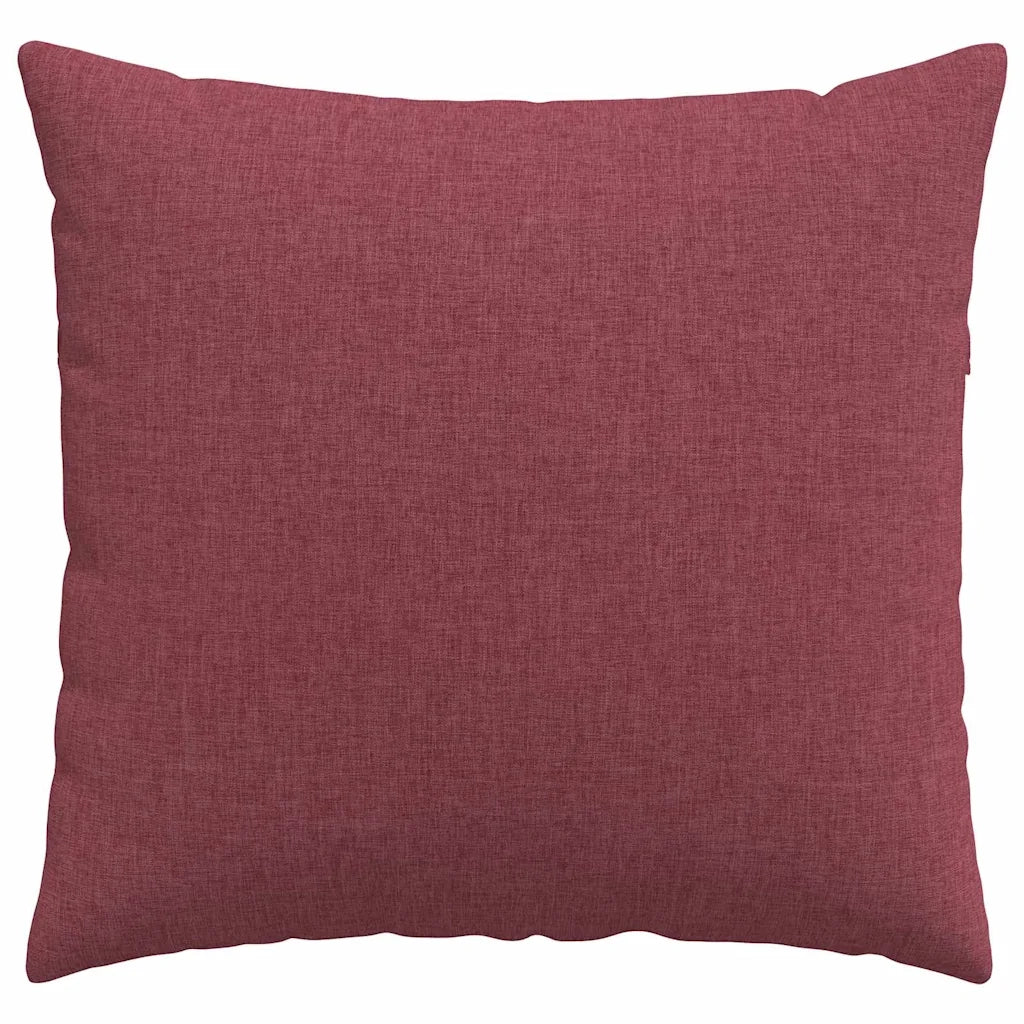 Cuscini da Divano 2 pz | Cuscini per sedie Rosso Vino 50 x 50 cm Tessuto