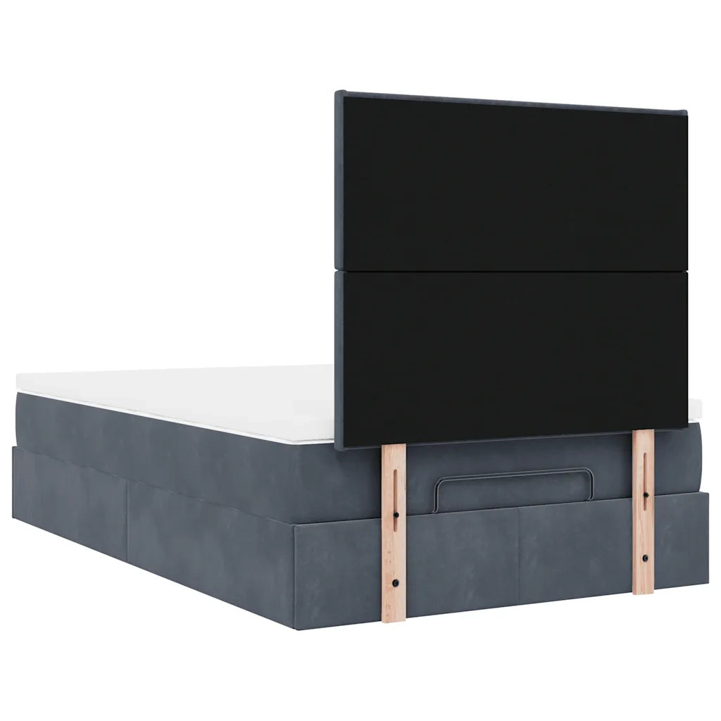 Struttura Letto Pouf con Materassi 120x200 cm Velluto 3314241