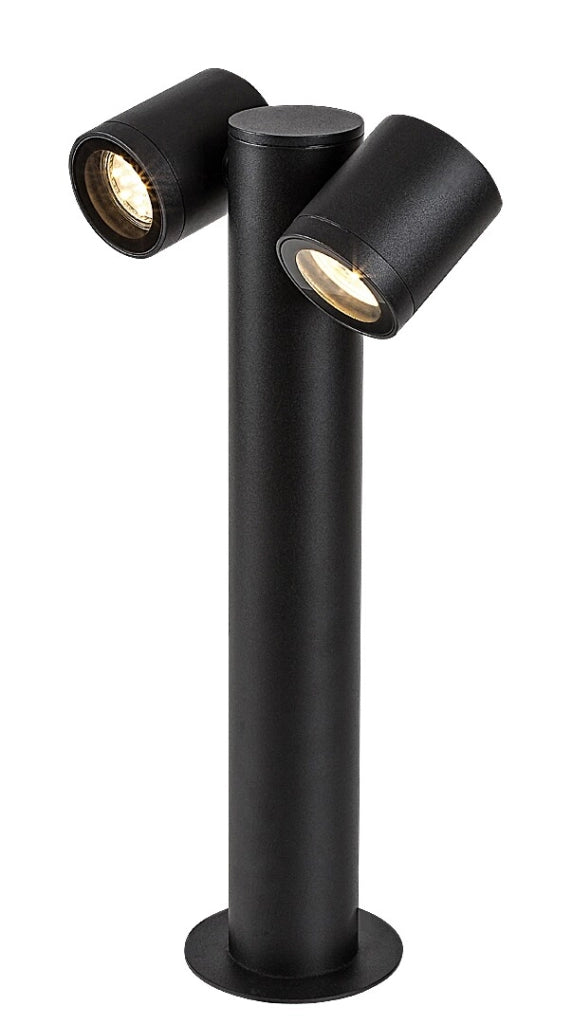 Lampada paletto esterno nero 44cm 2xGU10 IP44 Rabalux