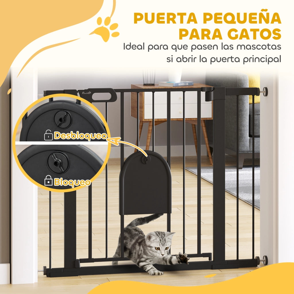 Barriera di Sicurezza per Cani ¨C Minimal ¨C Nero 75-103 cm