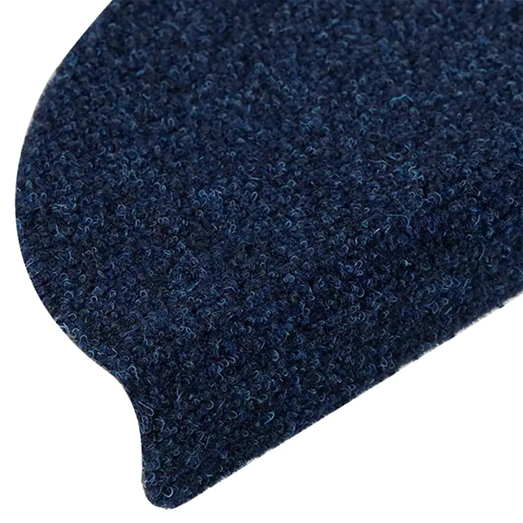 Tappetini per scale autoadesivi 30 pz 56x17x3 cm blu navy semicircolari 3365689