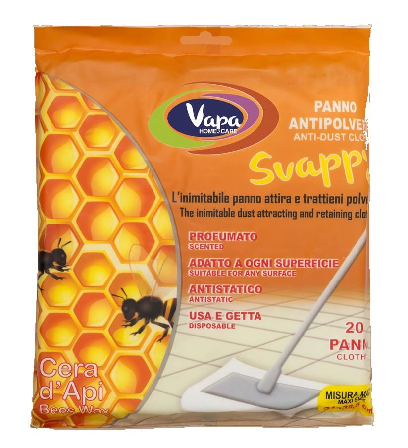 SVAPPY PANNI CATTURA POLVERE CERA D'API 20 PZ
