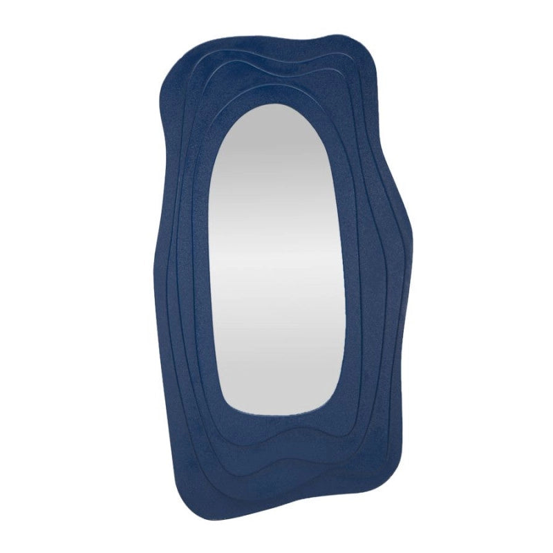 Specchio Da Muro Dafne Blu cm 90x4x165
