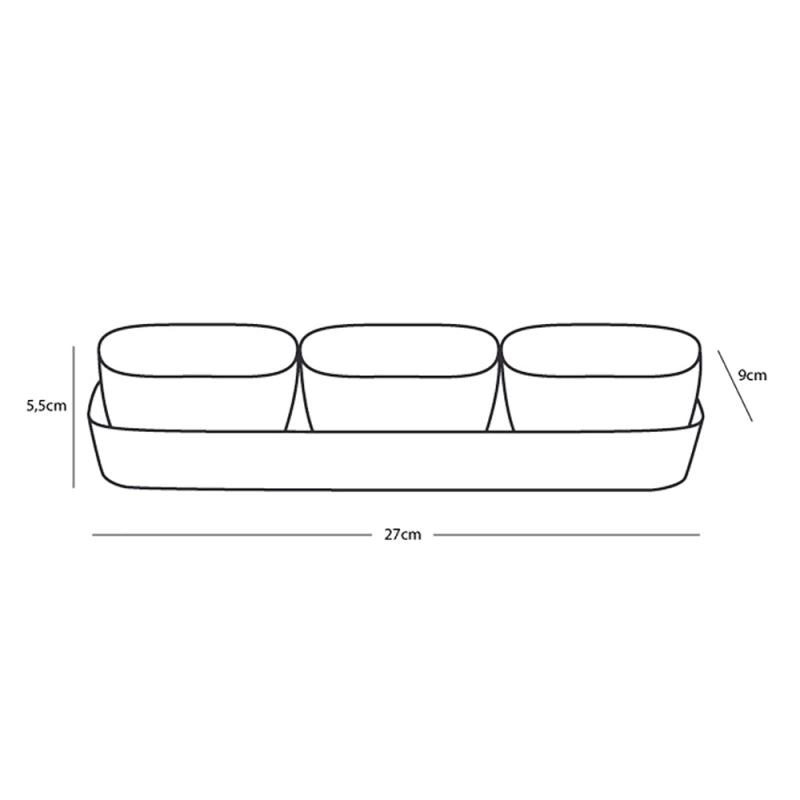SET APERITIVO SERIE NORTHWIND APERITIF SET CM 27 X 9 - SET 4 PCS