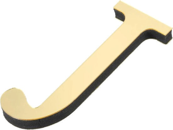 Alfabetto Acrilico per Specchio, Decalcomanie per Parete, Decorazione per Casa, Lettere per Specchio, Sticker per Parete, Decorazione per Interno, Giallo Oro