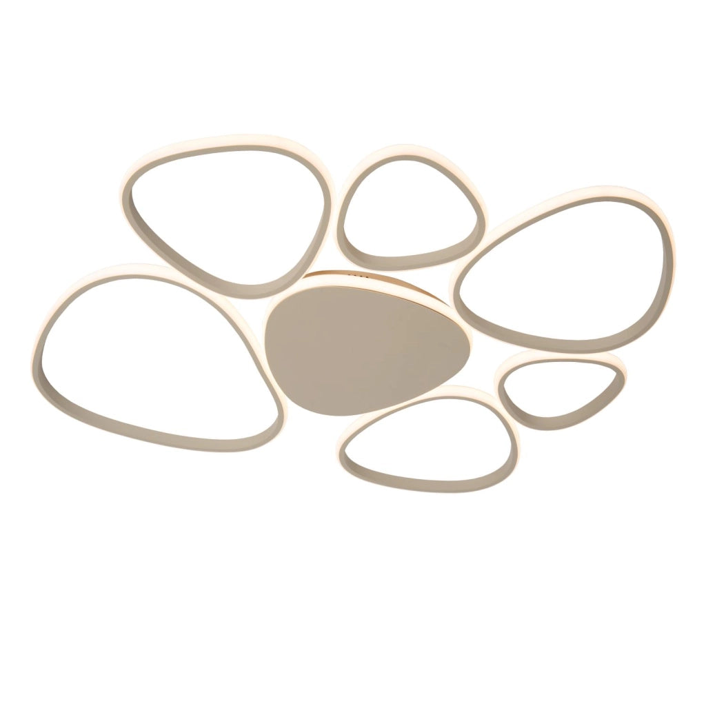 Lampada da soffitto LED 7 luci taupe Lucide SAMLING