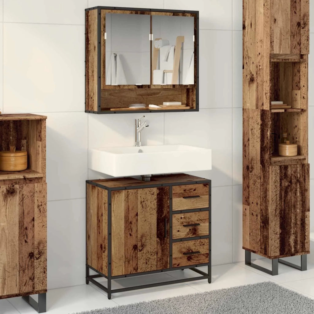 Mobile da Bagno Legno vecchio 65 x 33 x 60 cm Legno multistrato 883624