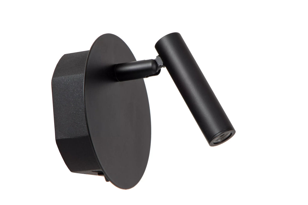 Applique lettura Jolijn nera USB ricaricabile LED 2W Lucide