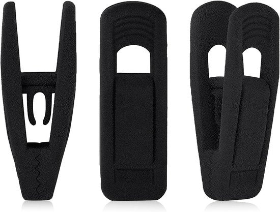 Set di 20 clip per abito in velluto per spille a velluto (nero)