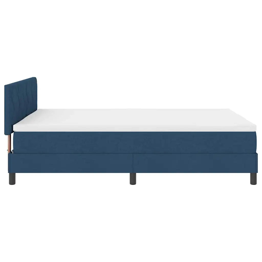Letto a molle con cuscino con testiera Blu 140 x 190 cm Tessuto 3338768