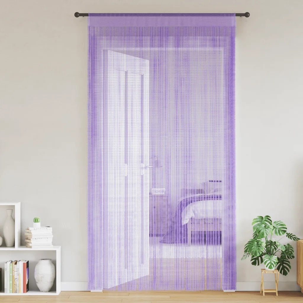 Tende a Filo 2 pz Viola 140x250 cm