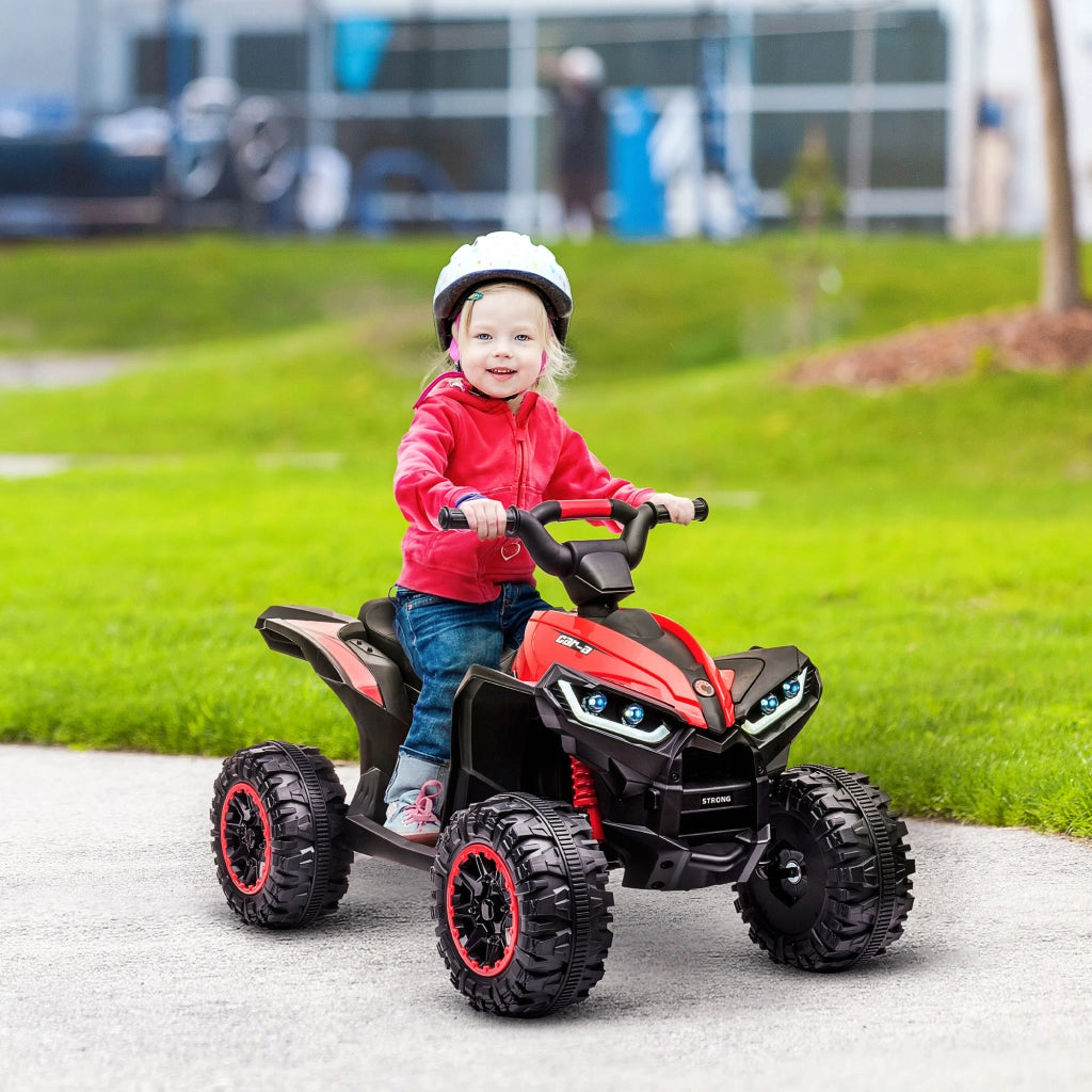 Quadro Elettrico Bambini 12V ¨C Minimal ¨C Rosso con Luci LED e Clacson