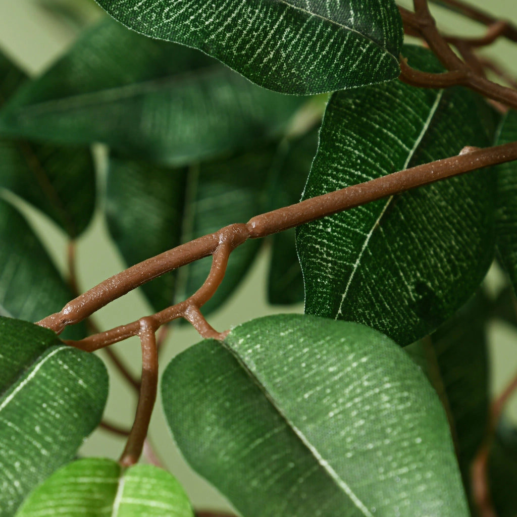 Ficus Artificiale con Muschio e Vaso ¨C Minimal ¨C Verde, 150 cm