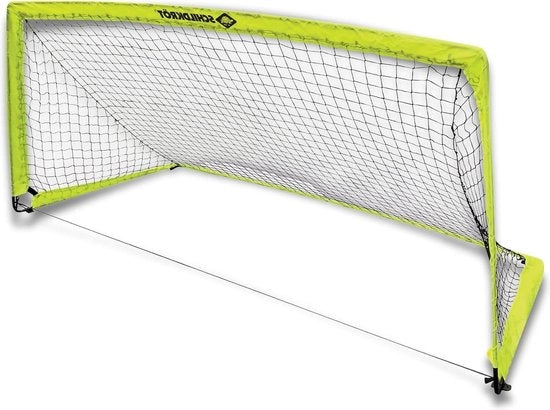 Retrattile per pallone da calcio 300 x 200 con sistema di connessione innovativo, asta metallica e ganci di fissaggio per pallone da calcio, hockey e handball, codice prodotto 970985