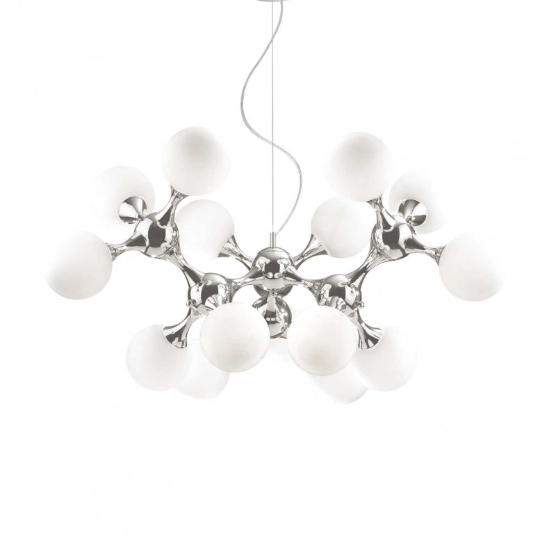 Lampada A Sospensione Nodi Sp15 Bianco Ideal-Lux