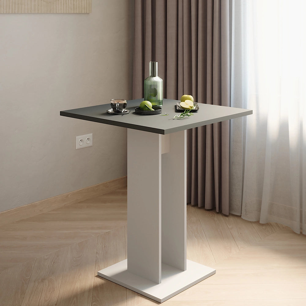 Vicco tavolo da pranzo Bianco/antracite 65 x 65 cm