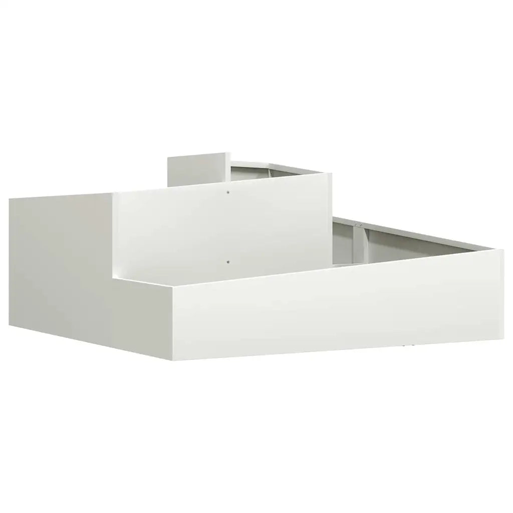 Fioriere | Cassetta per fiori | Vaso da giardino Bianco 100 x 100 x 50 cm