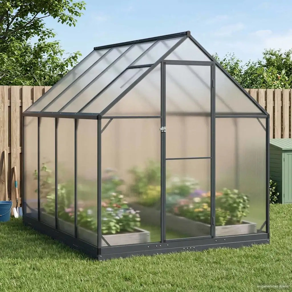 Serra da Giardino con porta Antracite 183,5 x 243,5 x 207 cm 3433042