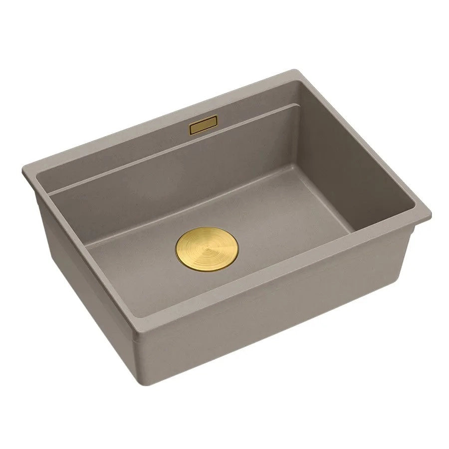 Lavello In Granito Logan 100 Beige Tappo oro