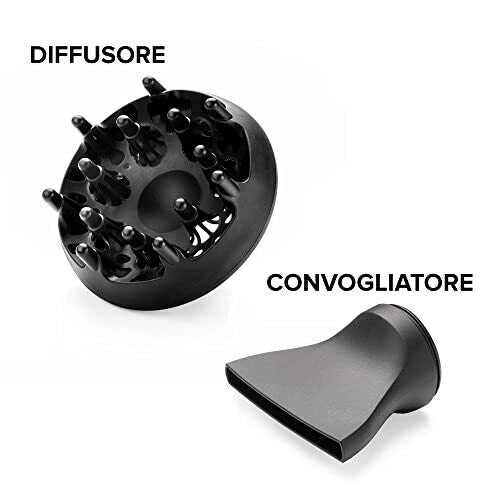 Bellissima 11858 P7 3200 Asciugacapelli 2100 W Ionizzatore Motore AC 2 Velocita' 3 Temperature Diffusore Ricci Custodia da Viaggio colore Nero Rosa