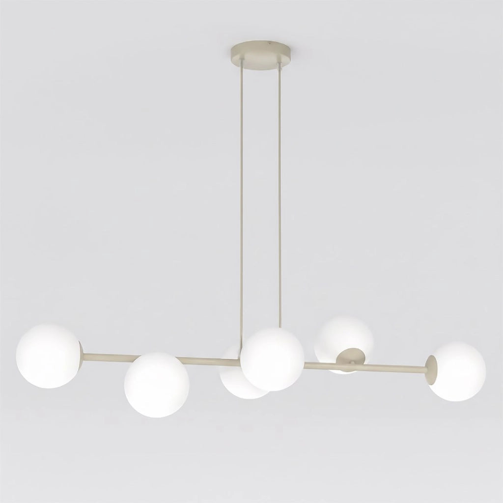 Lampada a sospensione Magnus 6xE14 beige bianco Emibig