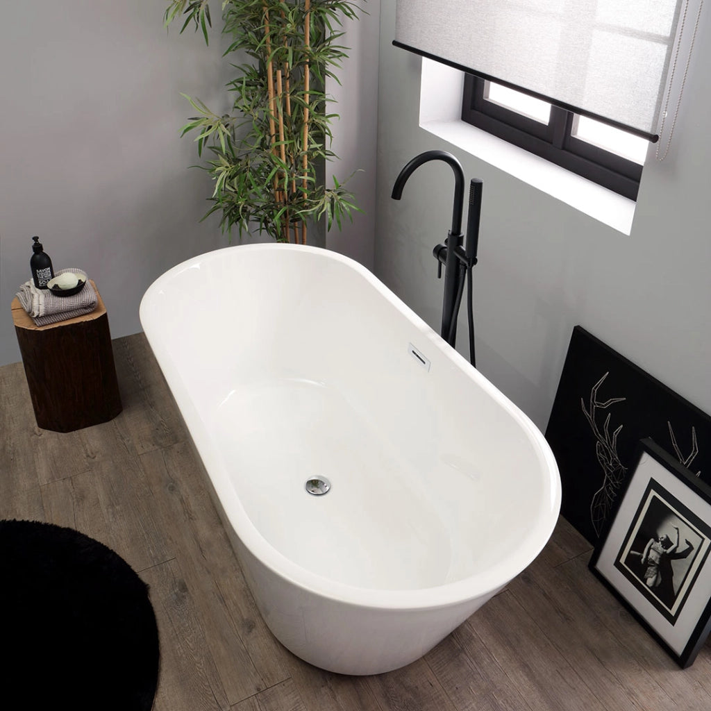 Vasca da bagno ovale in acrilico 150 cm