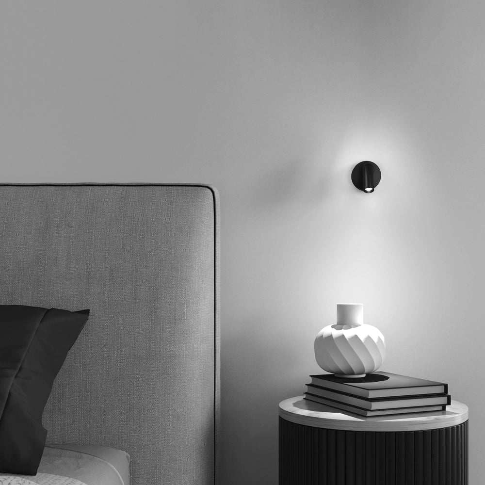 Maytoni Mirax applique nera LED 3W 3000K con switch