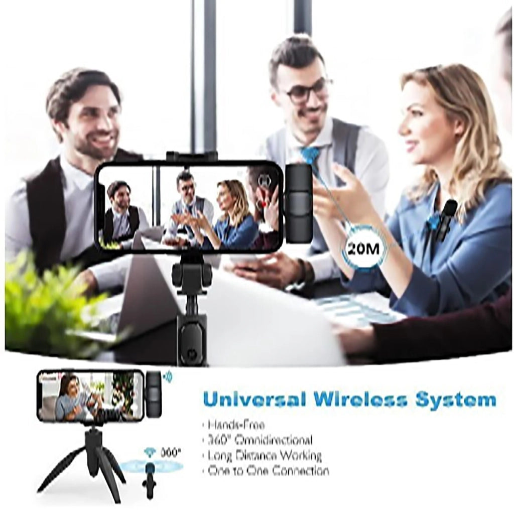 2 MICROFONI LAVALIER LIGHTNING INTERVISTE VIDEO REGISTRA MICROFONO AUDIO AC48829