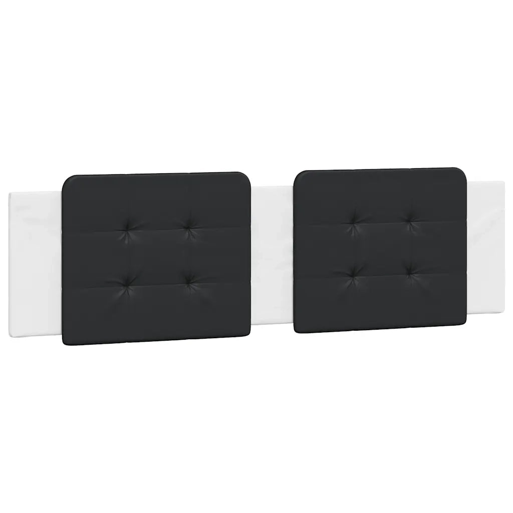 Giroletto senza Materasso-Struttura Letto Zadar Bianco e Nero 180x200 cm in Similpelle