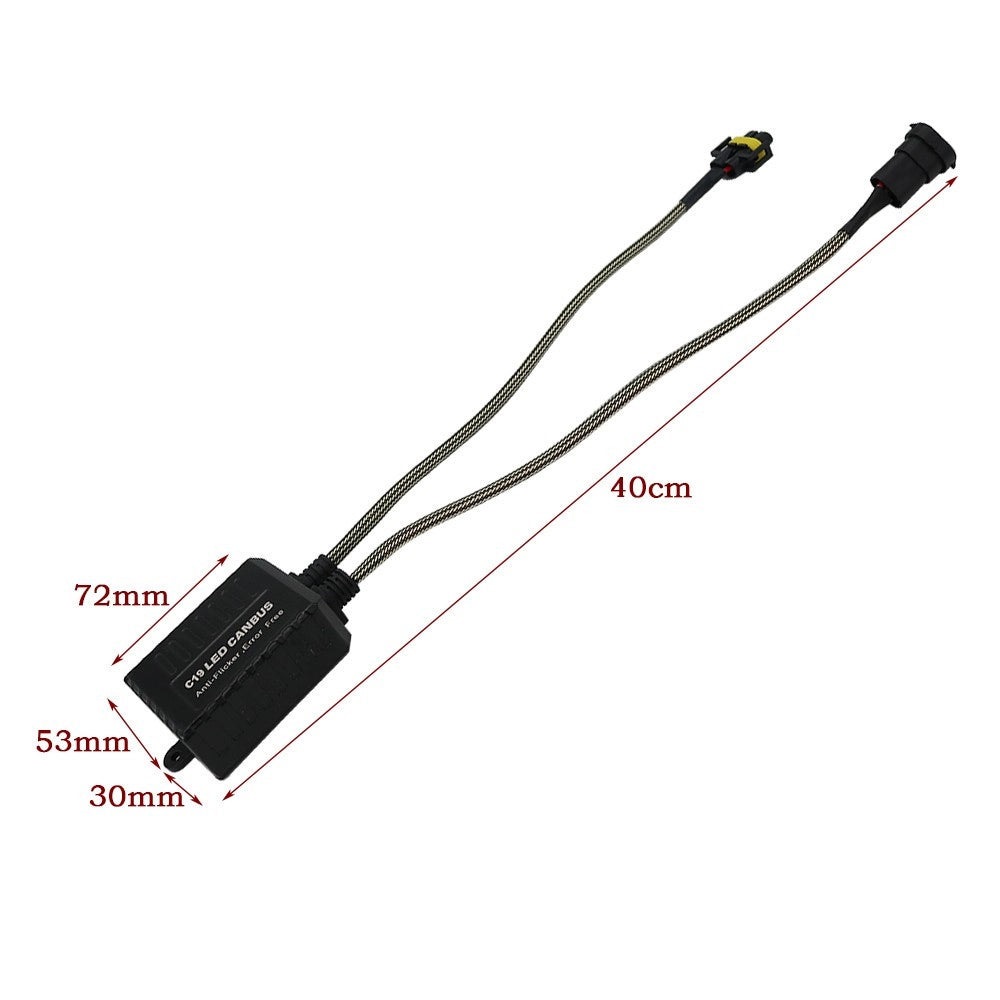 Trade Shop - Coppia Resistenze Cambus H11 Fari Decoder Led Errore Centralina Antisfarfallio -