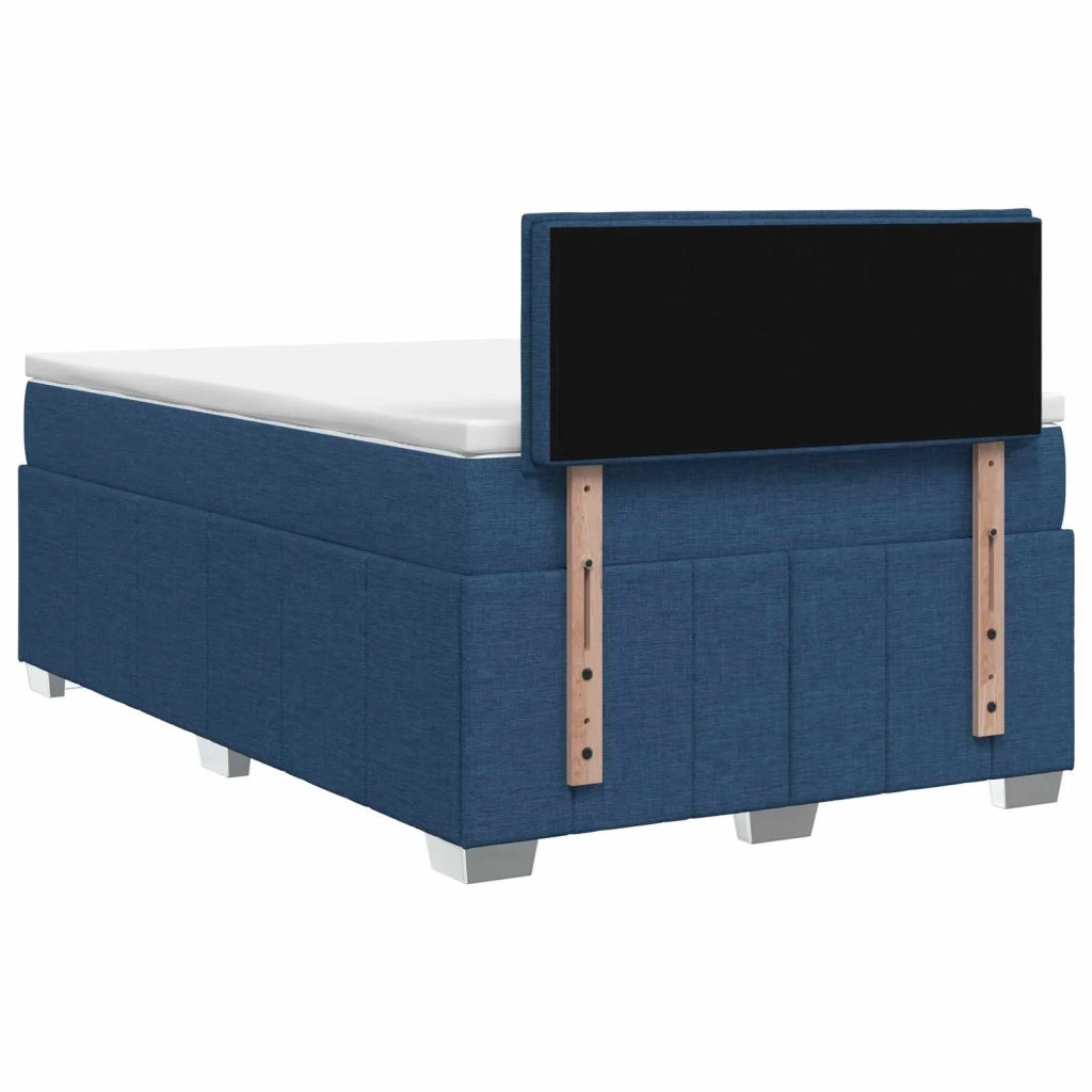 Letto box spring con materasso Blu 120 x 200 cm Tessuto 3452648