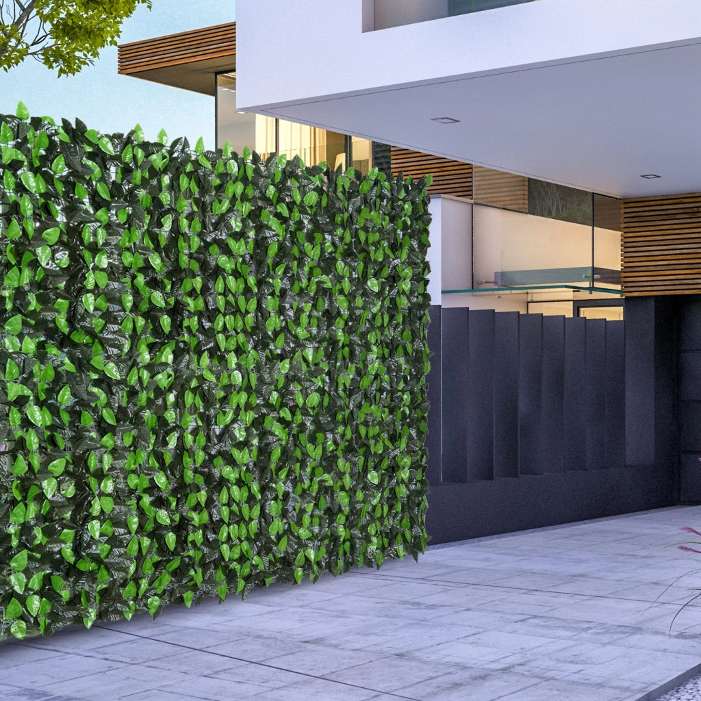 Schermo Privacy Artificiale 3x1 m ¨C Zephmum ¨C Verde PE per Balcone Giardino