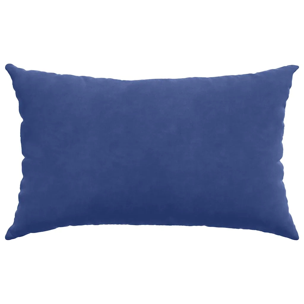 Cuscini da Divano 2 pz-Set di 2 Cuscini per Sofa Blu Polizia 50 x 30 cm Tessuto in Cords