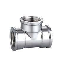 TEE FFF IN OTTONE CROMO IBP- 3/4 -CONF- FAIDF- pezzi 1