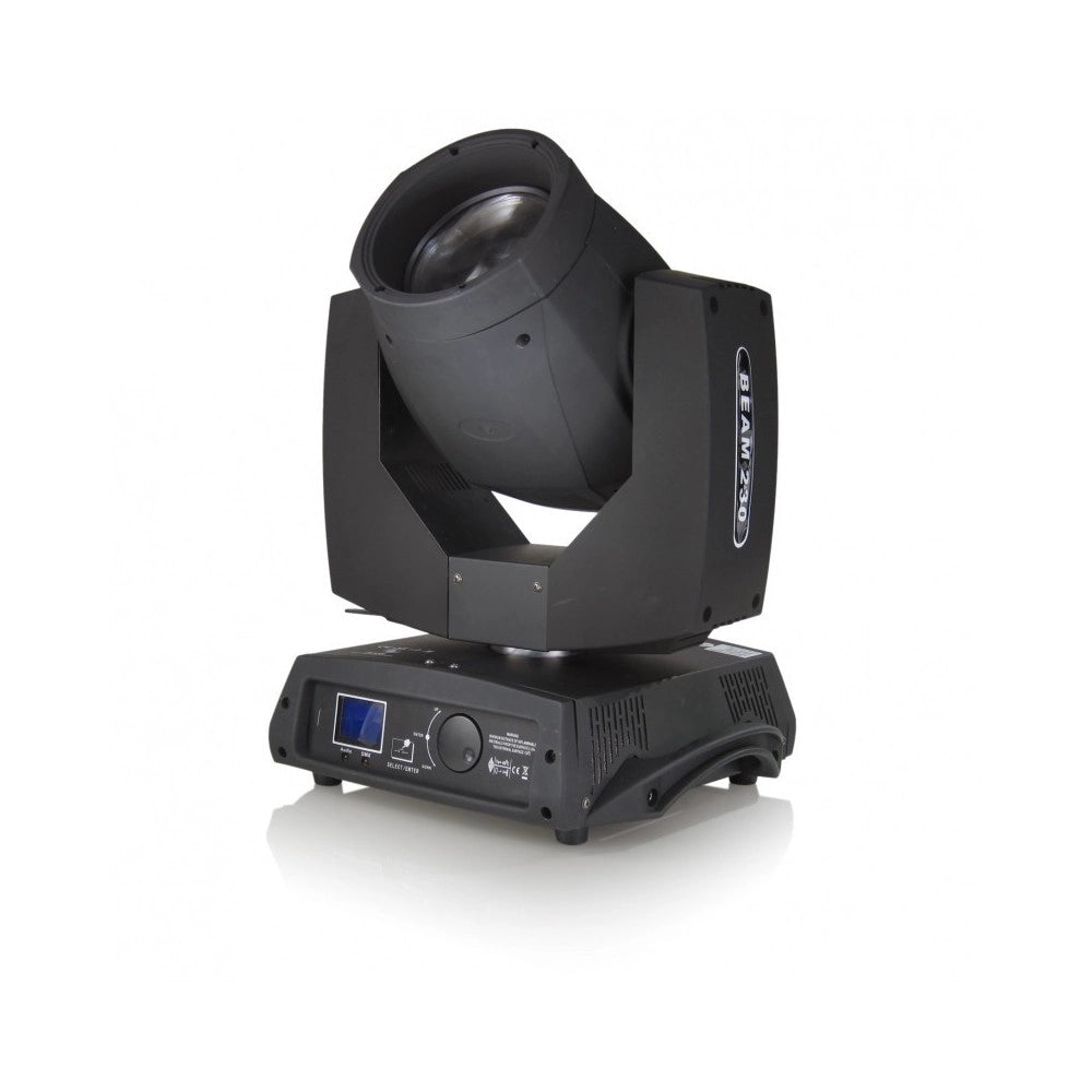 Trade Shop - 2 Teste Mobili Beam 230 Spot Led Rgb 30w Proiettore Discoteca Con Flight Case -