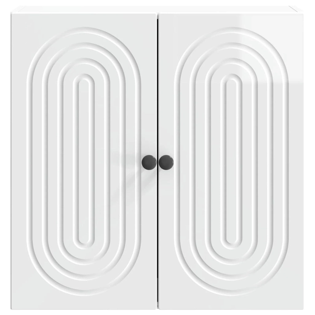 Mobiletto a muro Bianco Lucido 59 x 31 x 60 cm 898069
