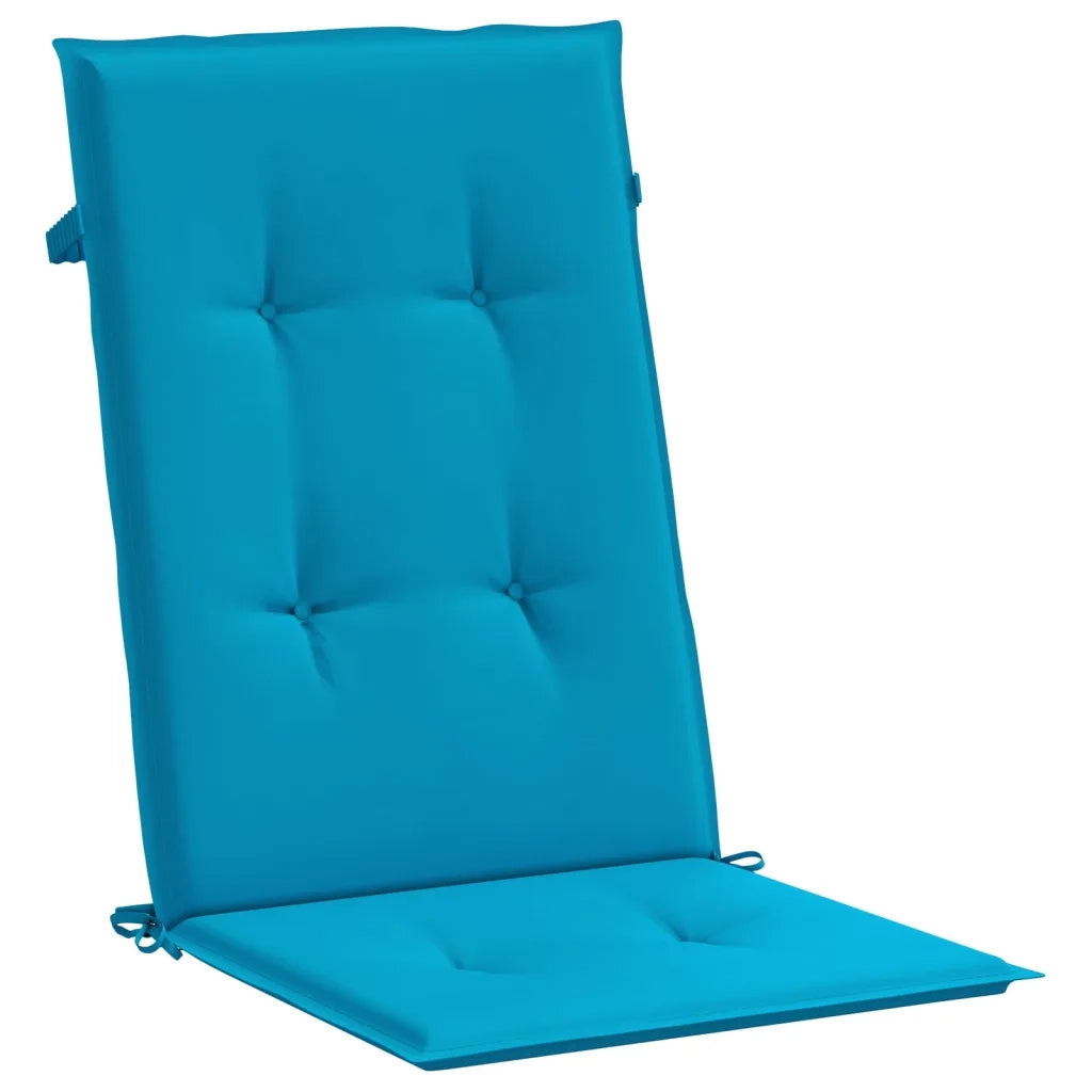 Cuscini per Sedie 4 pz | Cuscini per sedie Blu 120x50x3 cm in Tessuto