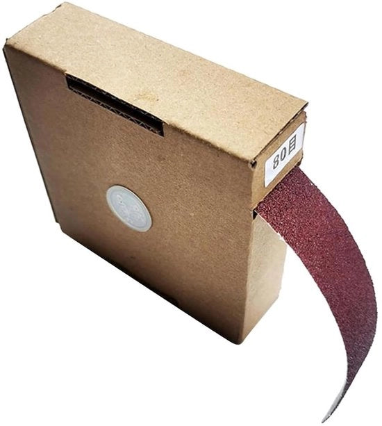 Set di carta abrasiva 25mm - 2 rotoli - 6 metri di lunghezza