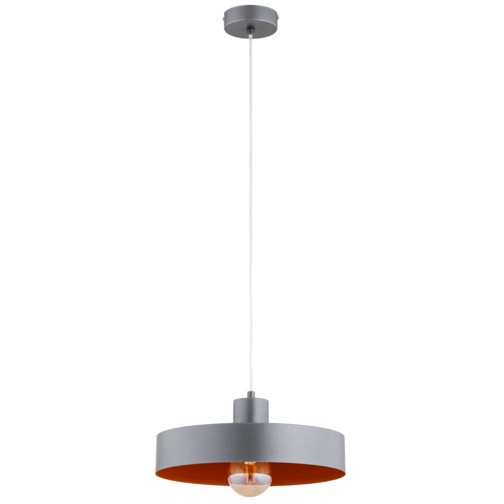 Lampada a sospensione moderna grafite Ø34 E27 Alfa Nevera