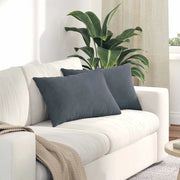 Cuscini da Divano 2 pz-Set di 2 Cuscini per Sofa Grigio scuro 60 x 40 cm 600180