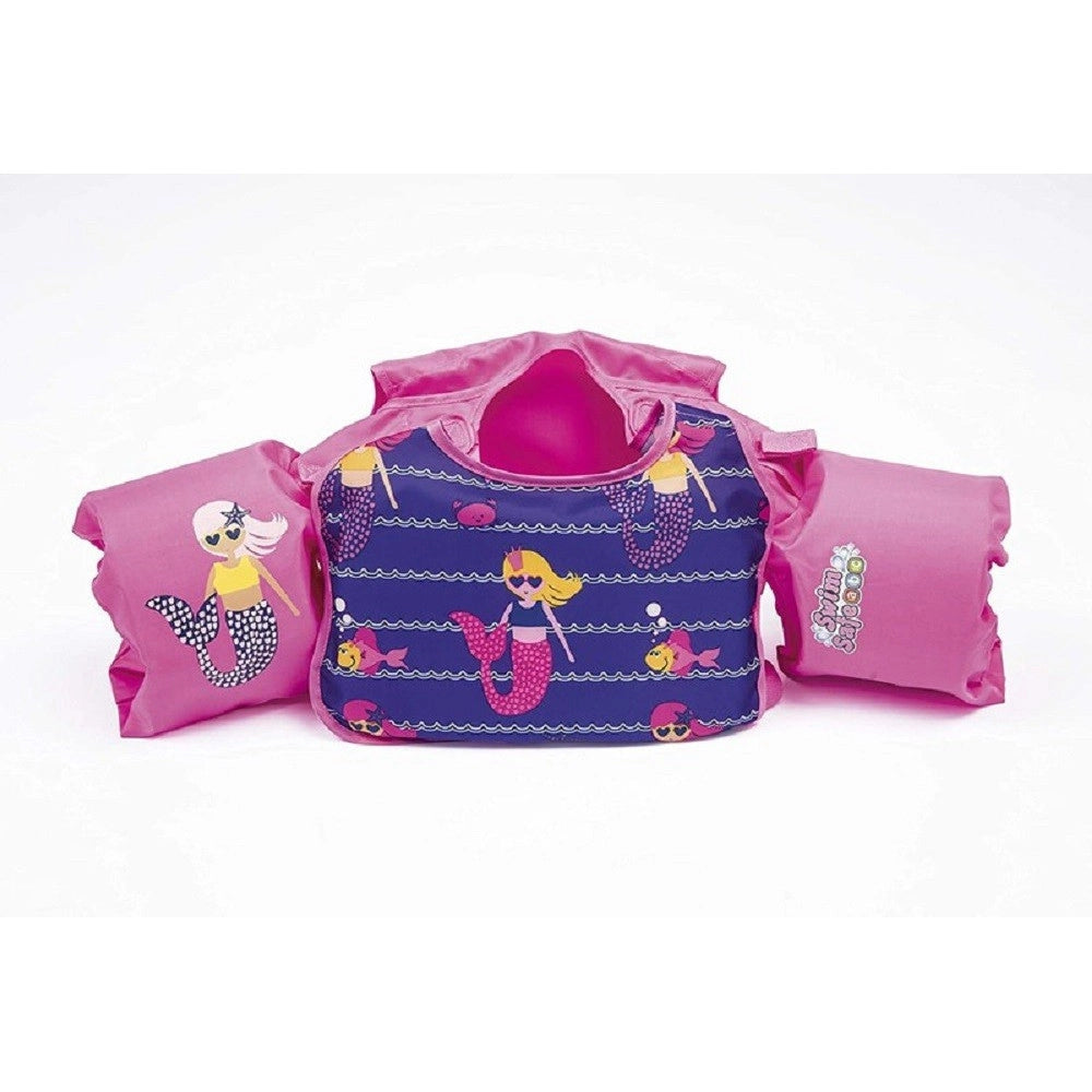 Trade Shop - Salvagente Con Braccioli Gilet Gonfiabile Per Bambini 3-6 Anni Swim Safe 32174 -