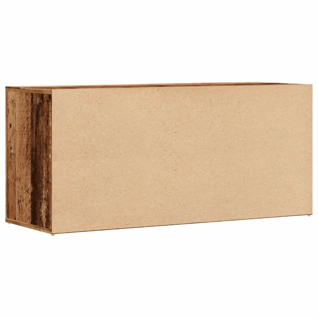 Scarpiera-Scaffale per scarpe Legno Vecchio 100x35x45 cm in Truciolato