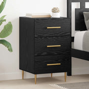 Armadio da Notte Rovere Nero 40 x 40 x 66 cm Legno multistrato 882109