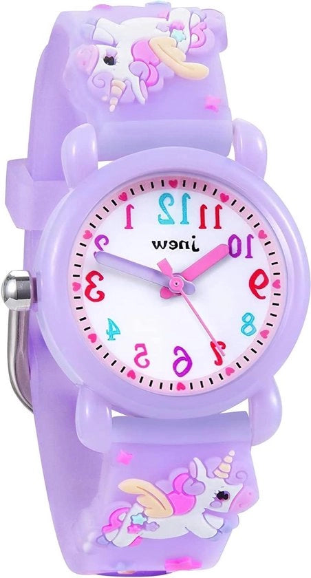 Orologio acqua resistente per bambini - Ragazzi e ragazze - Regalo per la scuola