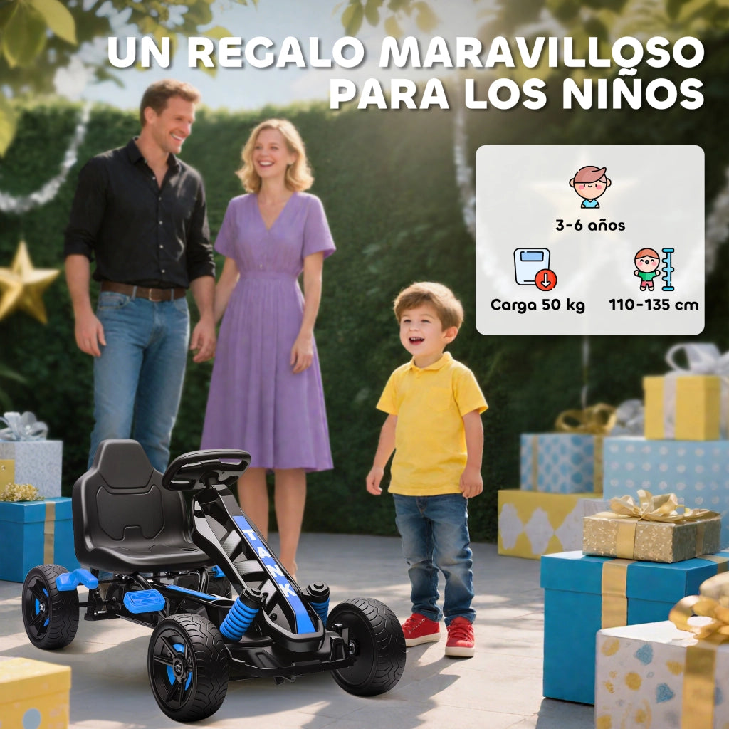 Pedalino per Bambini con Freno Automatico ¨C Minimal ¨C Metallo Blu